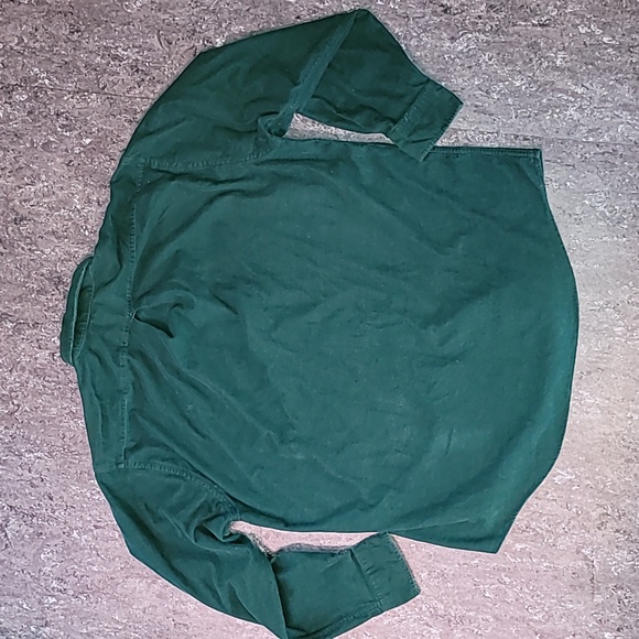 Vintage. Made in USA. Lands' End. 💯 Cotton mini-corduroy button-up Men's L - Picture 10 of 14